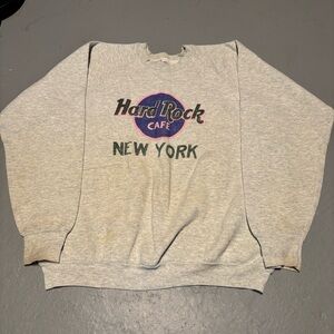 Vintage 90s Hard Rock Cafe oversized Crewneck New York size XL